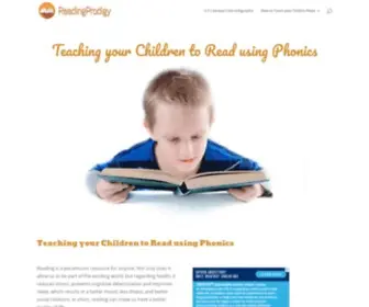 Readingprodigy.com(Teaching your Children to Read using Phonics) Screenshot