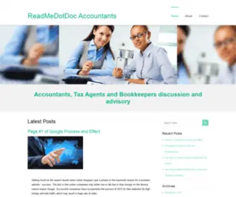 Readmedotdoc.com(Accountants, Tax Agents and Bookkeepers discussion and advisory) Screenshot