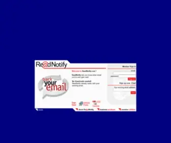Readnotify.com(Certified email with delivery receipts) Screenshot