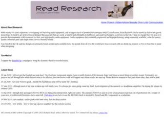 Readresearch.co.uk(Read Research) Screenshot