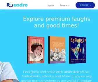 Readro.com(Explore premium laughs and good times with unlimited eBooks) Screenshot