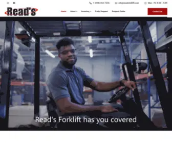 Readsforklift.com(Read's Forklift) Screenshot