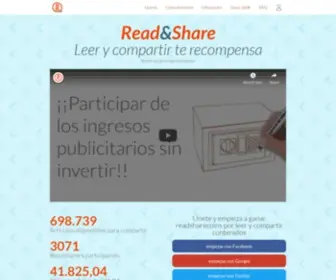 Readsharecoin.com(ReadShareCoin) Screenshot