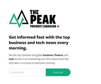 Readthepeak.com(The Peak) Screenshot