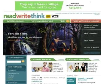 Readwritethink.org(Lesson plans) Screenshot