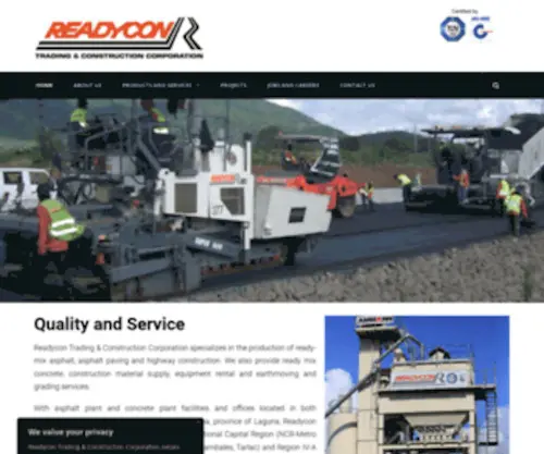 Readycon.com.ph(Readycon Trading and Construction Corporation) Screenshot