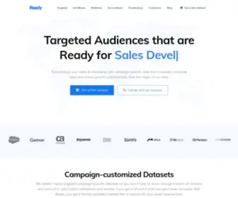 Readycontacts.com(Business contact lists) Screenshot