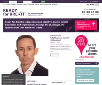 Readyforbrexit.co.uk(Ready for Brexit helps business with challenges and opportunities of Brexit) Screenshot