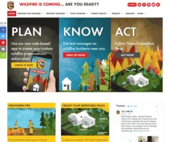 Readyforwildfire.org(Wildfire is coming) Screenshot