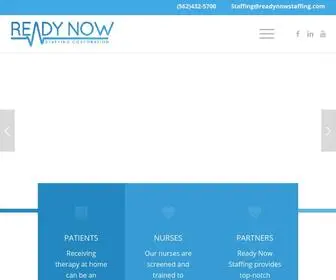 Readynowstaffing.com(Excellence in Medical Staffing) Screenshot