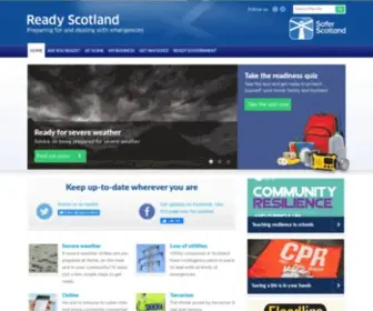 Readyscotland.org(Advice for emergencies in Scotland) Screenshot