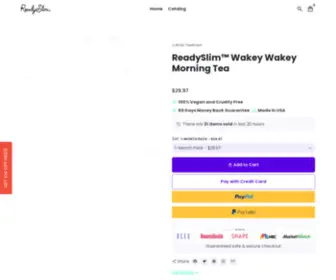 Readyslimtea.com(ReadySlim Tea) Screenshot