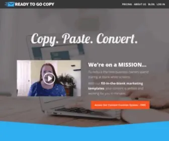 Readytogocopy.com(Ready To Go Copy) Screenshot
