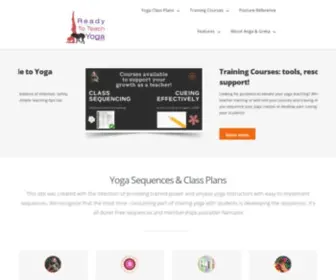 Readytoteachyoga.com(Yoga Teaching Plans & Sequence) Screenshot