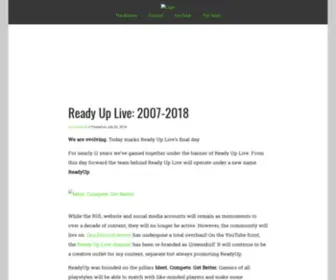 Readyuplive.com(Ready Up Live) Screenshot