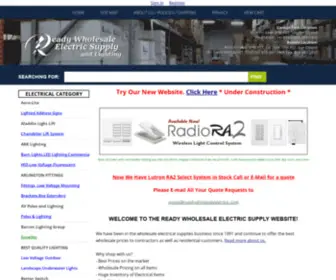 Readywholesaleelectric.com(Ready Wholesale Electric Supply) Screenshot