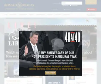 Reaganradio.com(The Ronald Reagan Presidential Foundation & Institute) Screenshot