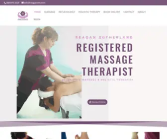 Reaganrmt.com(Reagan Sutherland Registered Massage Therapist) Screenshot