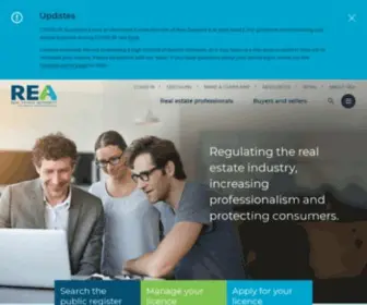 Rea.govt.nz(The Real Estate Authority (REA)) Screenshot