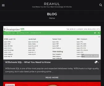 Reahul.com(God Bless You Do Your Best Knowledge All Worlds) Screenshot