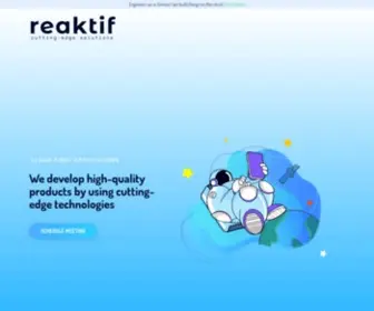 Reaktif.io(We are helping teams and companies deliver high quality and blazing) Screenshot