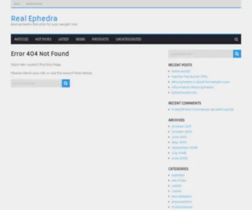 Real-Ephedra.com(Ephedra) Screenshot