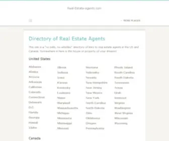 Real-Estate-Agents.com(Real Estate Companies in US) Screenshot