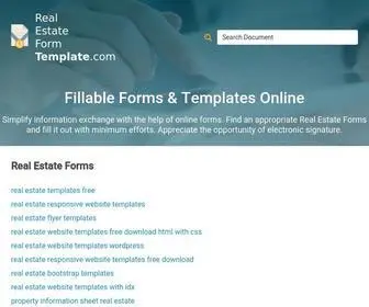 Real-Estate-Form-Template.com(Real Estate Forms) Screenshot