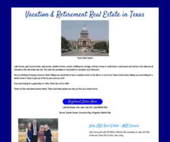 Real-Estate-Texas.net(Texas Real Estate for Recreation and Retirement) Screenshot