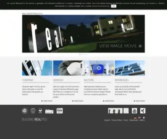 Real-Group.com(Design & Build: Spezialisten für Mieterausbau und phygitale Welten) Screenshot