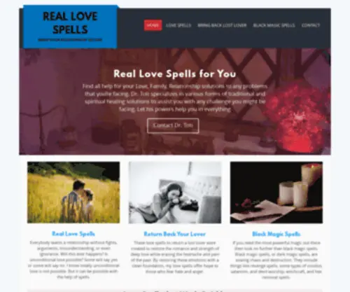 Real-Love-Spells.com(Real Love Spells) Screenshot