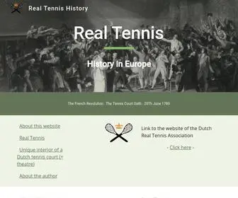 Real-Tennis.nl(Real Tennis History) Screenshot