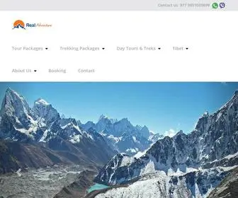 Realadventurenepal.com(Tour in Nepal) Screenshot