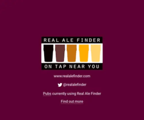 Realalefinder.com(Real Ale Finder) Screenshot
