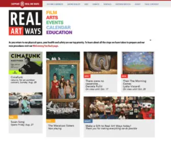 Realartways.org(Real Art Ways) Screenshot