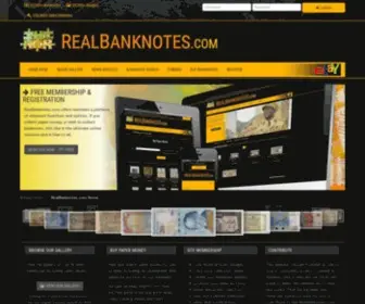 Realbanknotes.com(Paper Money Collecting Website) Screenshot