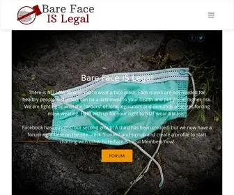 Realbarefaceislegal.org(Bare Face is Legal) Screenshot