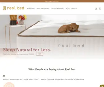 Realbed.com(Best Natural Mattress for Couples) Screenshot