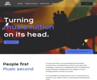 Realbraveaudio.com(Music lessons online) Screenshot