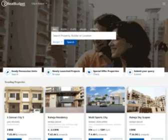 Realbudget.com(India's 1st Affordable Housing Portal) Screenshot