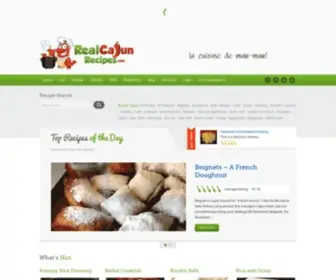 Realcajunrecipes.com(Real Cajun Recipes) Screenshot