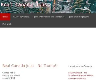 Realcanadajobs.com(Canada has a thriving and vibrant economy) Screenshot