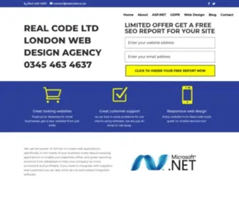 Realcode.co.uk(Web Design London Agency) Screenshot