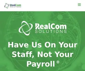 Realcomsolutions.com(RealCom Solutions) Screenshot