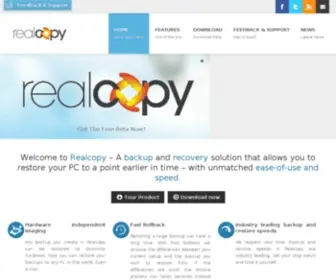 Realcopy.com(World's most advanced backup engine) Screenshot