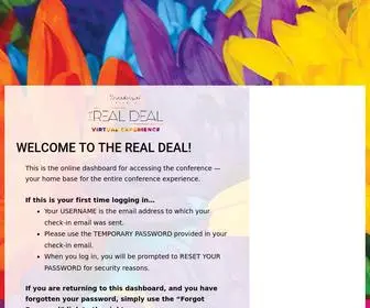 Realdealevent.live(THE REAL DEAL Conference) Screenshot