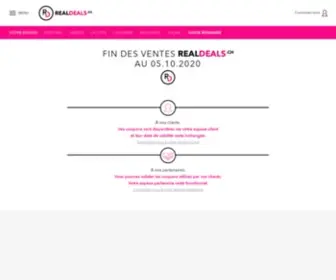 Realdeals.ch(Deals et Bons plans suisses dans votre région jusqu’à) Screenshot