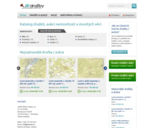 Realdrazby.cz(JRdražby.cz) Screenshot