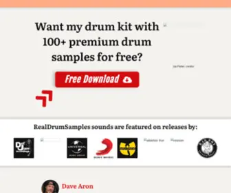 Realdrumsamples.com(FREE Drum Samples) Screenshot