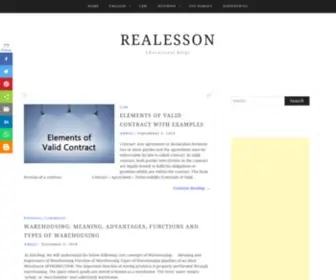 Realesson.com(Educational Blogs) Screenshot